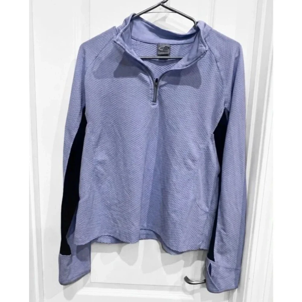 Champion Women’s XL Purple Textured Quarter-Zip Athletic Pullover